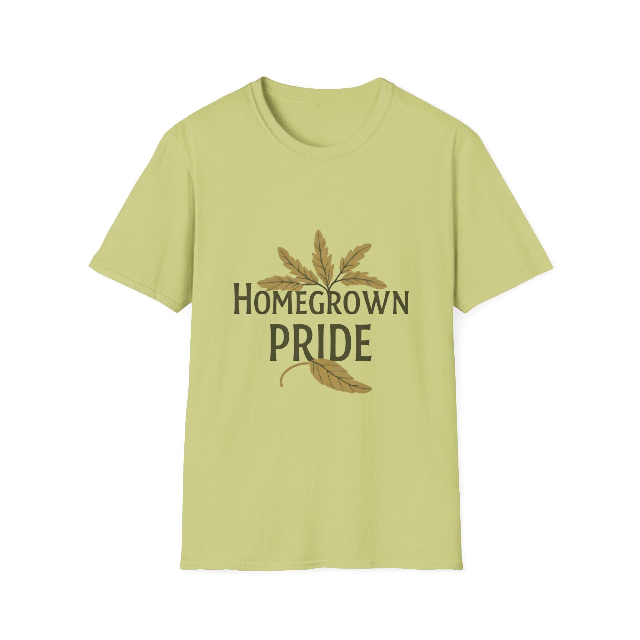 Homegrown Pride T-Shirt Soft Ring-Spun Cotton, Eco-Friendly Tee