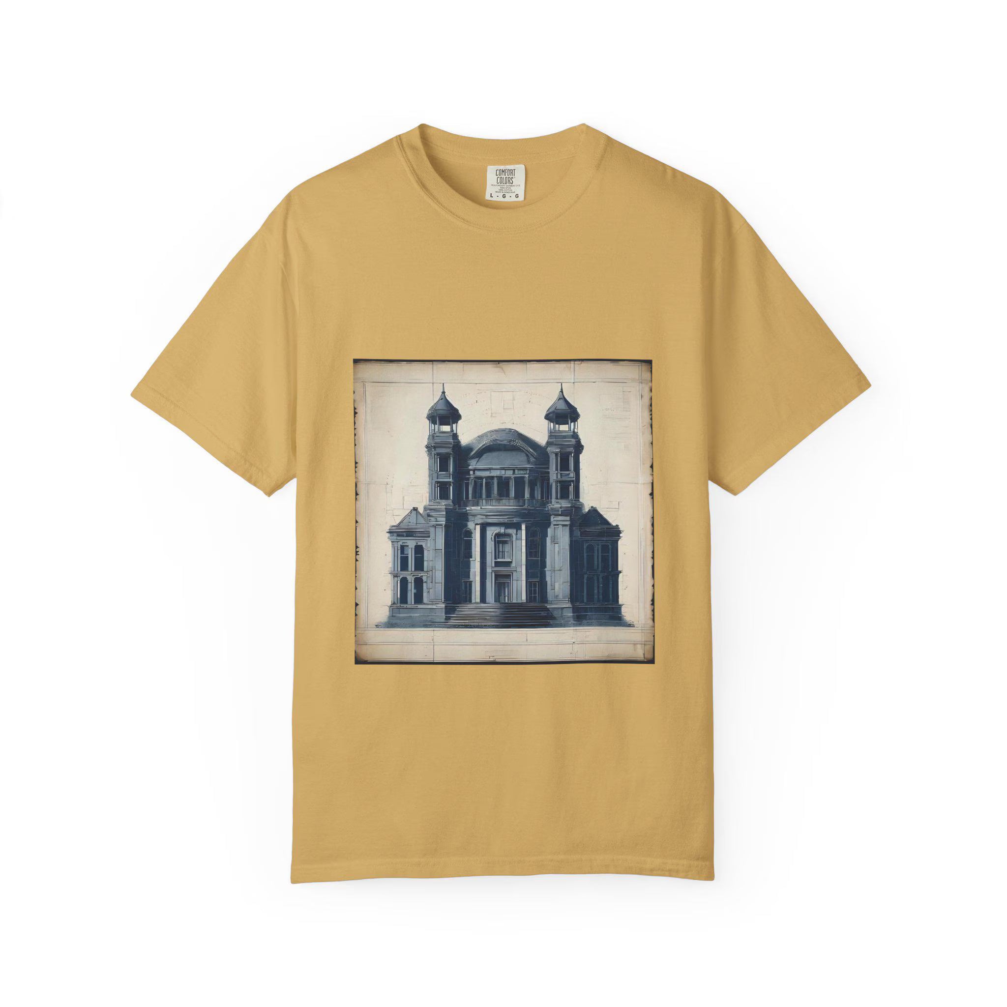 Architectural Illustration T-Shirt Garment-Dyed Comfort Colors Tee