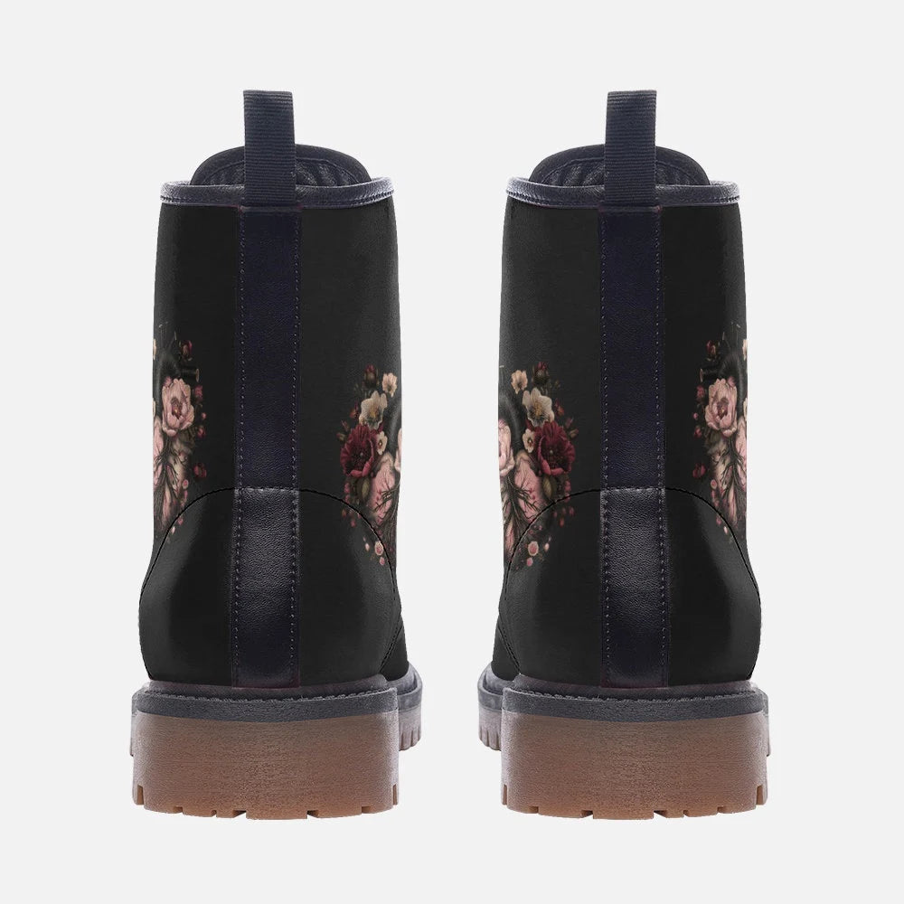 Gothic Heart Vegan Leather Boots