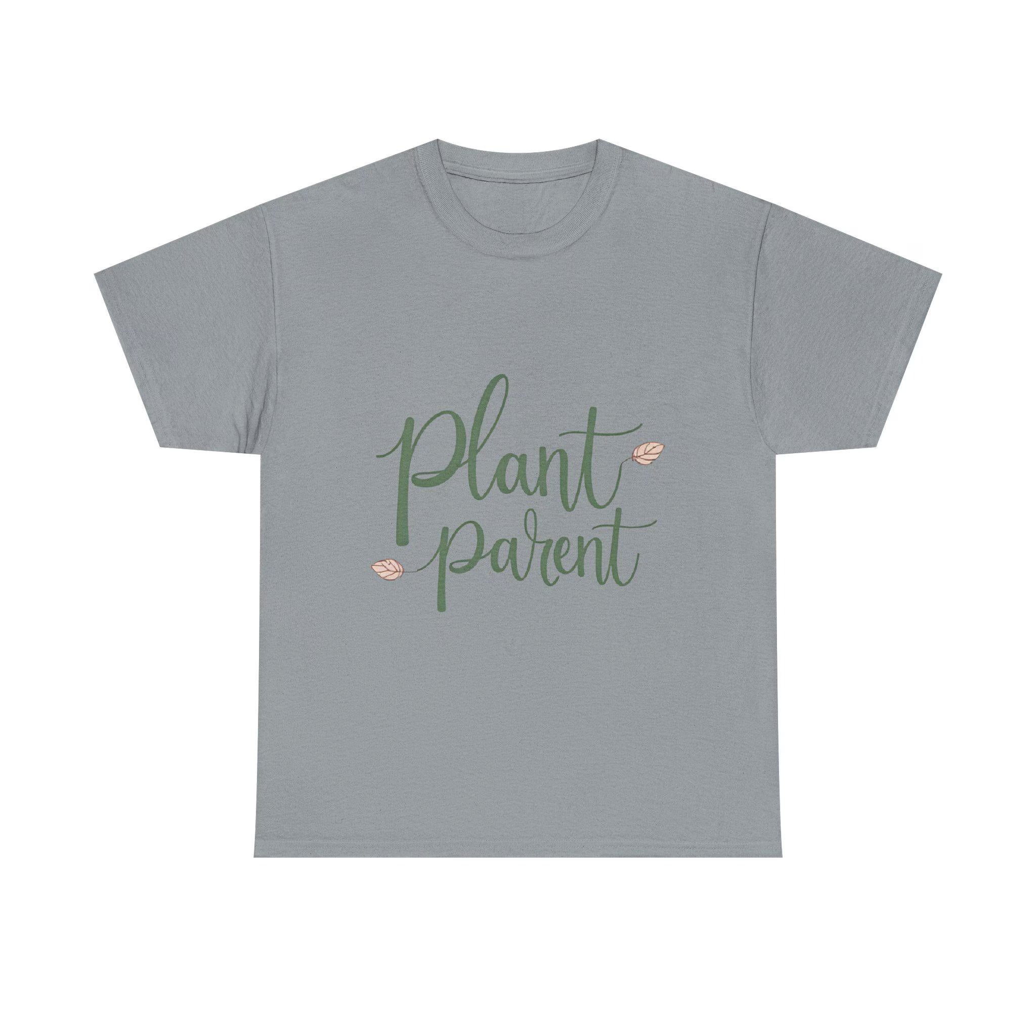 Plant Parent Heavy Cotton Tee Botanical Gift for Plant Lovers