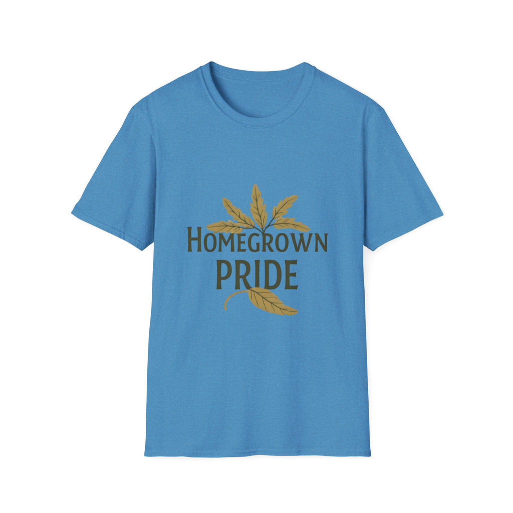 Homegrown Pride T-Shirt Soft Ring-Spun Cotton, Eco-Friendly Tee