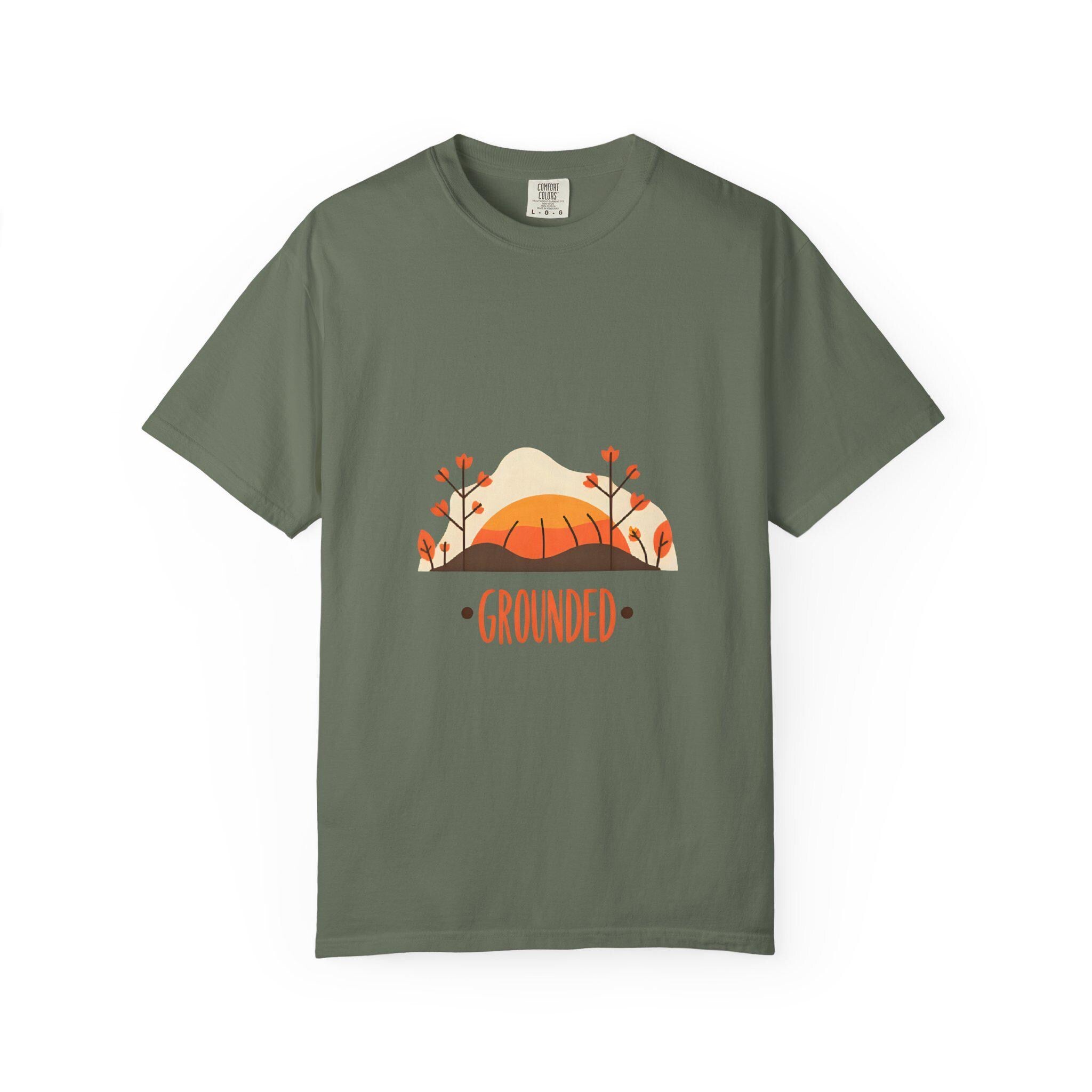 Grounded Garment-Dyed T-Shirt Unisex Eco-Friendly Tee for Nature Lovers