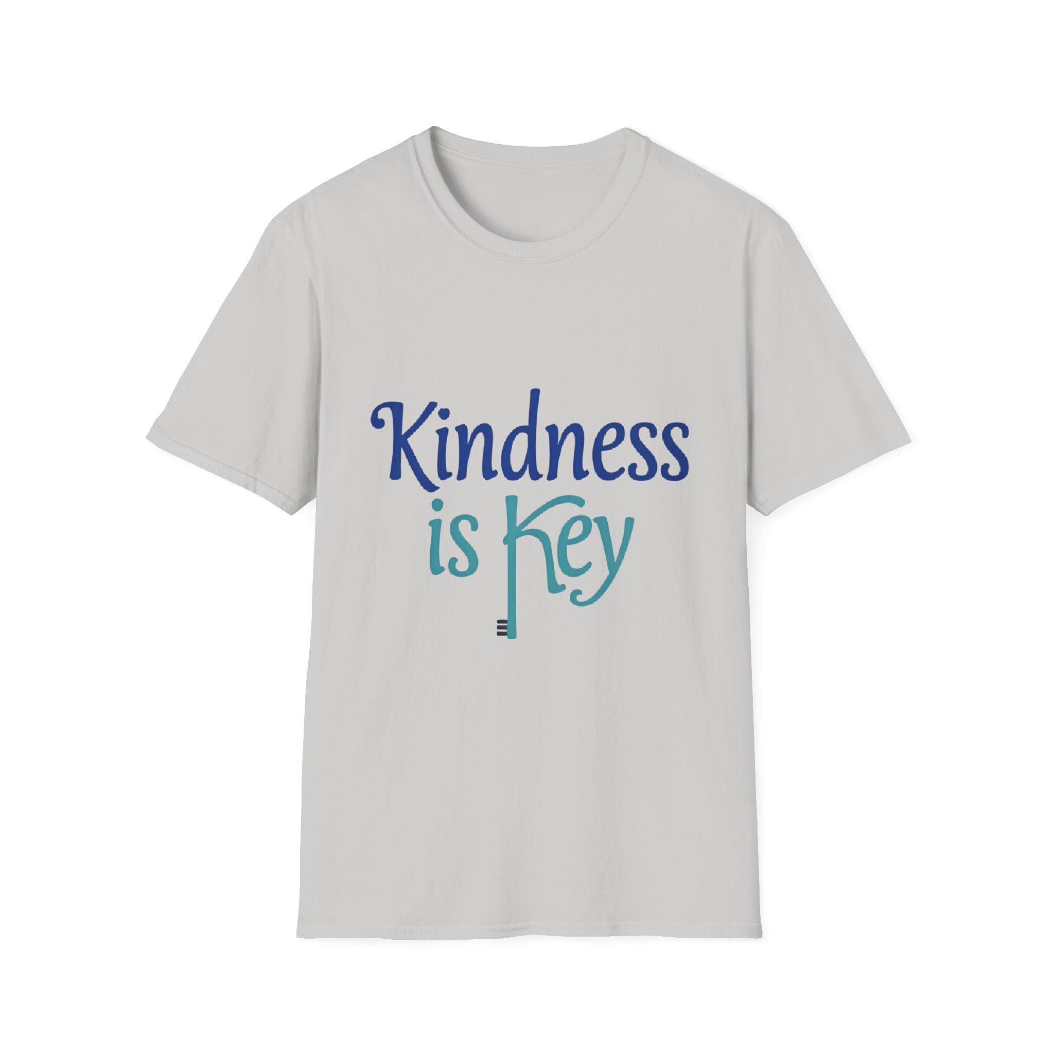 Kindness is Key T-Shirt Unisex Softstyle Positive Quote Tee