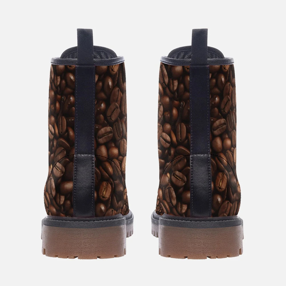 Coffee Bean Caffeinate Me Vegan Leather Boots