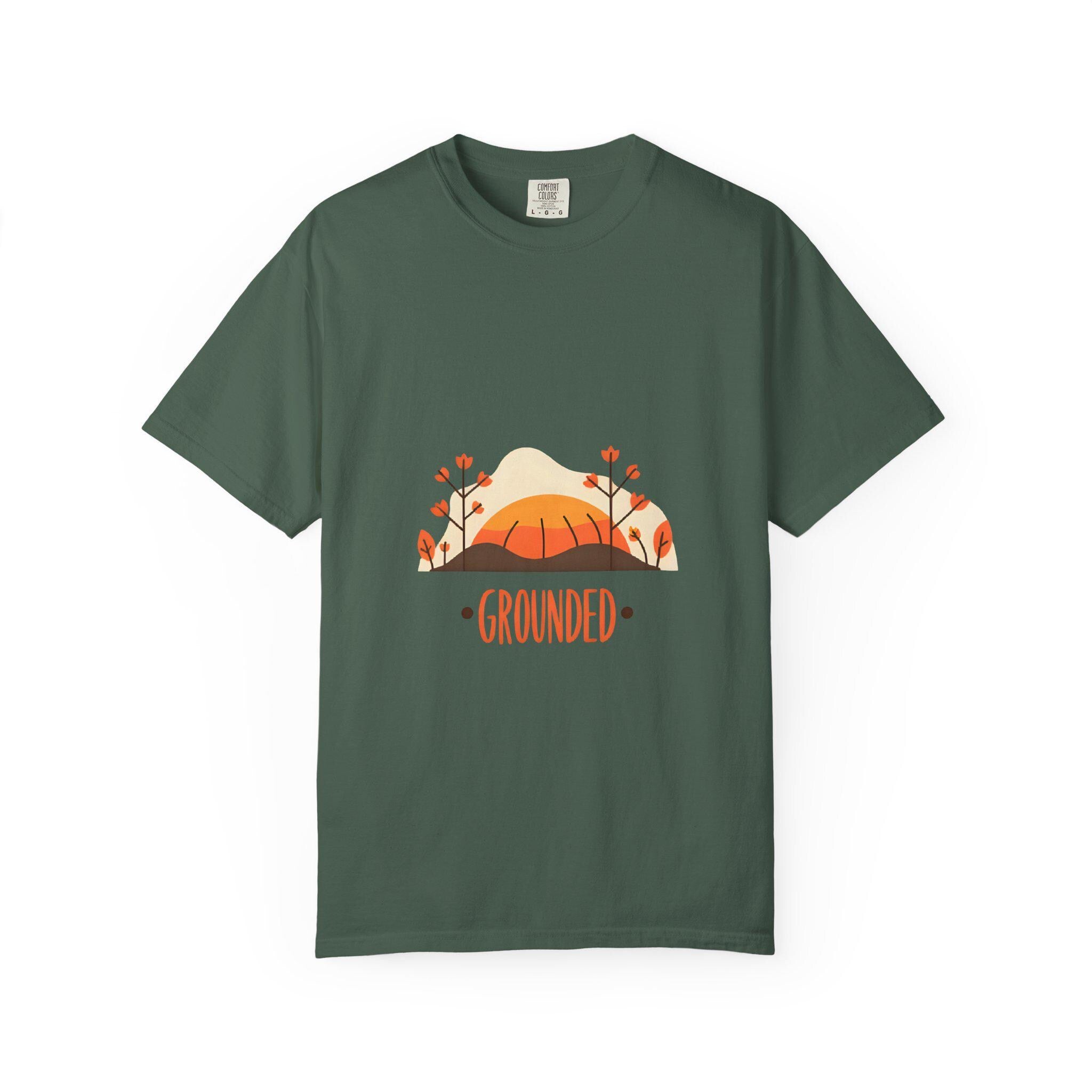 Grounded Garment-Dyed T-Shirt Unisex Eco-Friendly Tee for Nature Lovers