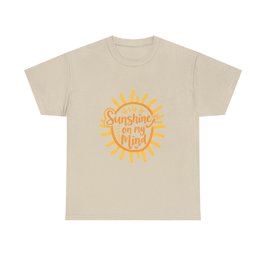 Sunshine on My Mind Graphic Tee Unisex Heavy Cotton Summer Shirt